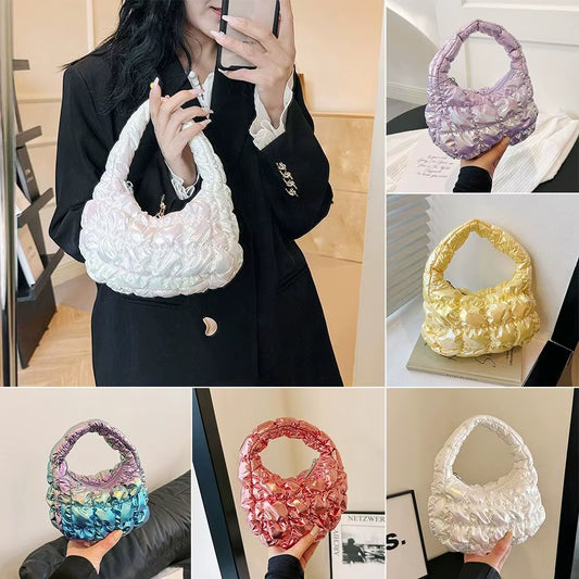 Bubble Bag Pleated Cloud Bag Fashionable Mini Handbag New Versatile Sweet Beauty Handbag