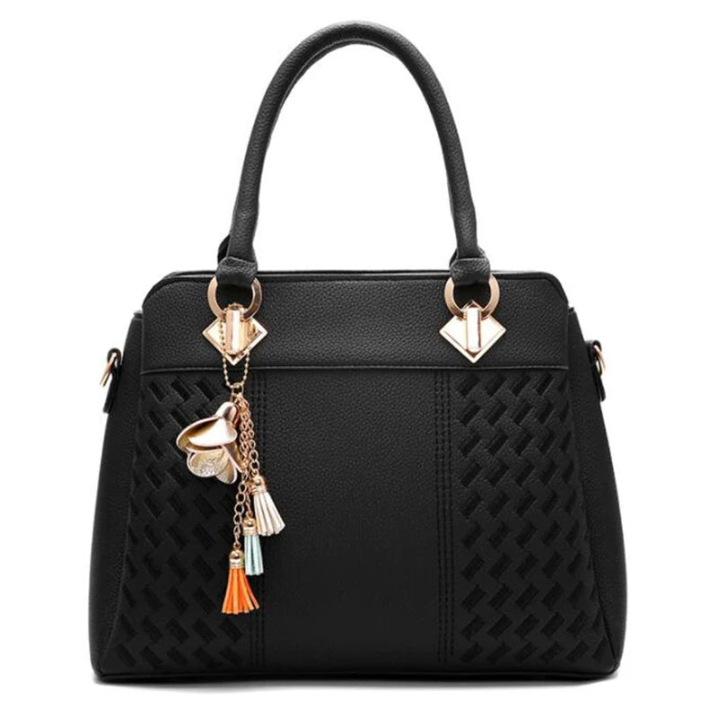 Gusure Luxury Handbag Women Crossbody Bag with Tassel Hanging Large Capacity Female Shoulder Bags Embroidery Tote Sac a Main