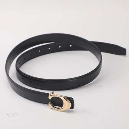 Nouvelle Ceinture Souple À Boucle Lisse De Type C, Polyvalente Pour Le Business Et Le Quotidien, Accessoires De Mode Pour Femmes, Vente En Gros