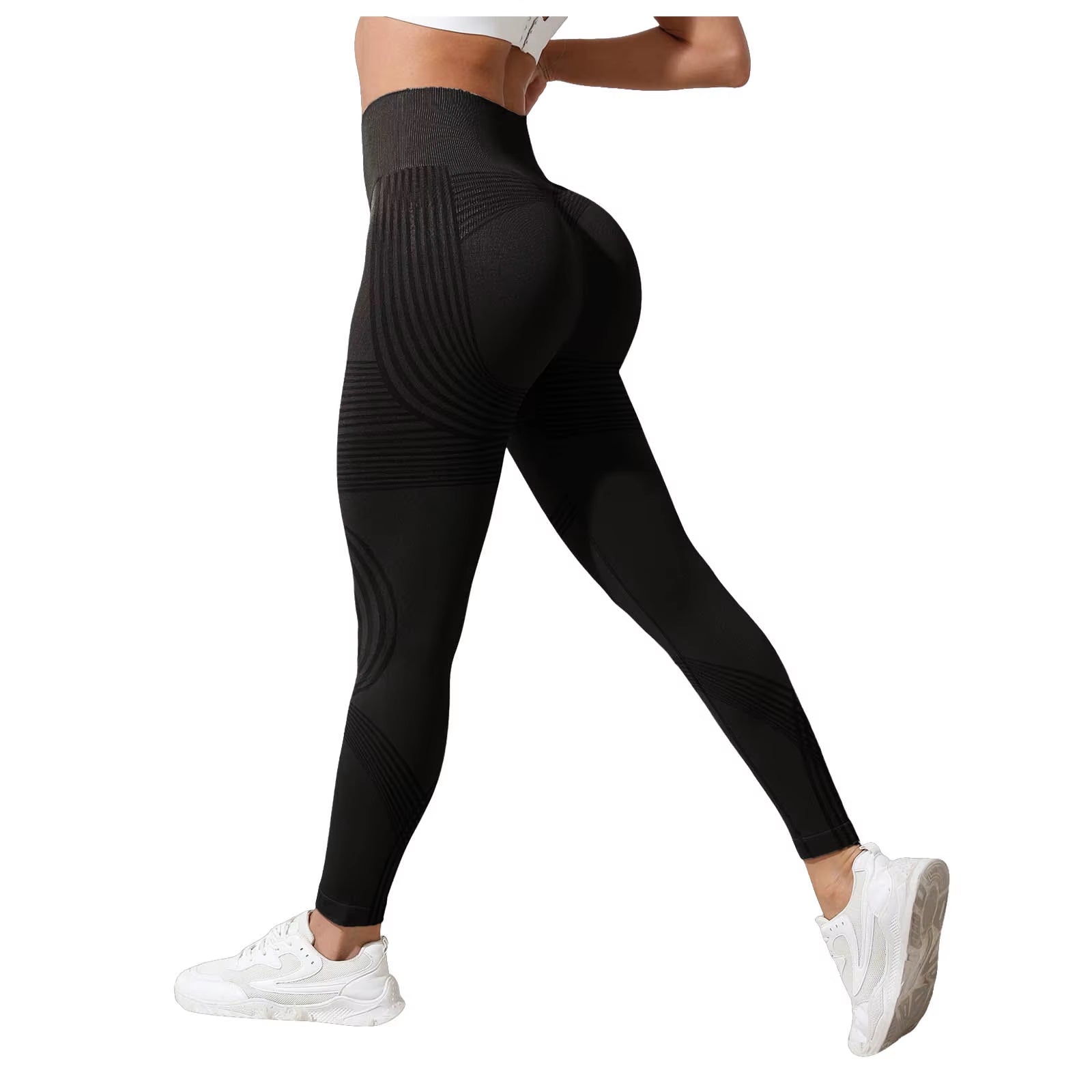 Leggings De Compression 3D Pour Femmes, Amincissants, Taille Haute, Sans Couture, Push-Up, Pantalons De Sport Opaques Pour Le Yoga Et Le Fitness