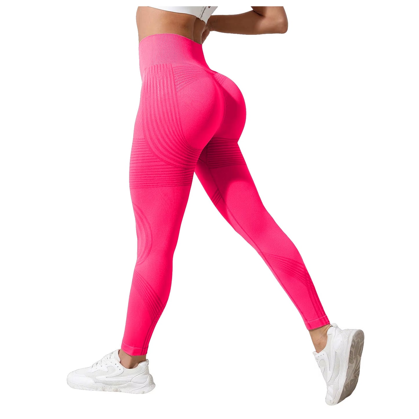 Leggings De Compression 3D Pour Femmes, Amincissants, Taille Haute, Sans Couture, Push-Up, Pantalons De Sport Opaques Pour Le Yoga Et Le Fitness