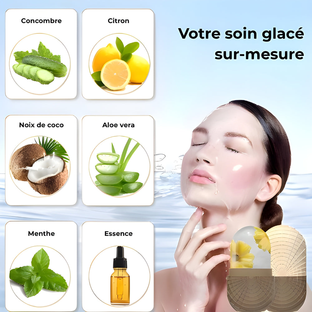 Rouleau de glace pour le visage – anti-poches
Accessoire de massage visage à effet rafraîchissant