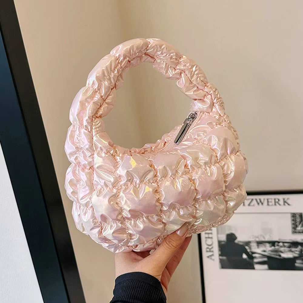 Bubble Bag Pleated Cloud Bag Fashionable Mini Handbag New Versatile Sweet Beauty Handbag