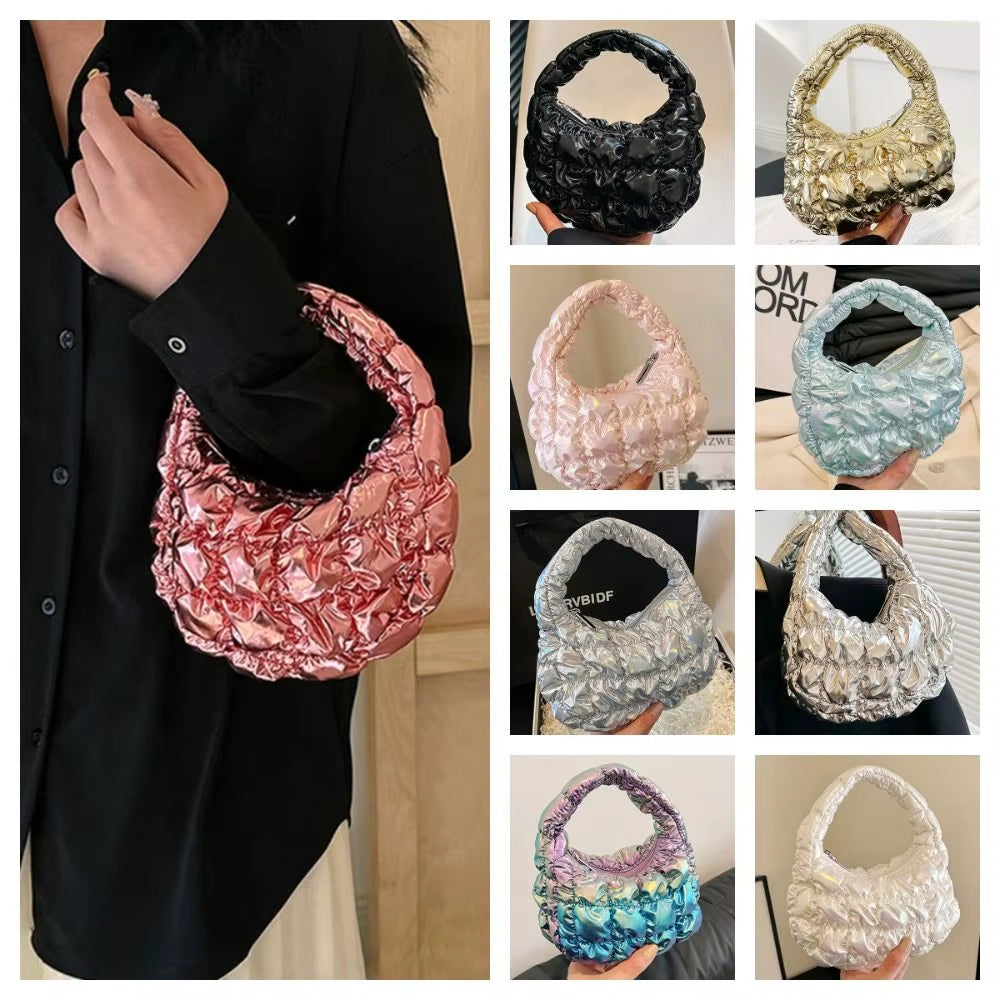 Bubble Bag Pleated Cloud Bag Fashionable Mini Handbag New Versatile Sweet Beauty Handbag